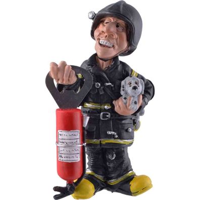 Funny Job - Feuerwehrmann mit Flaschenöffner "Kehle brennt"
