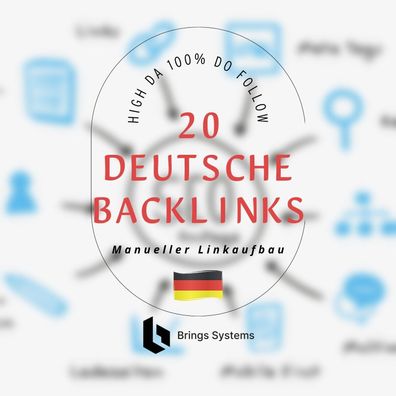 20 + DEU Backlinks manueller Linkaufbau High DA 100 % DoFollow SEO Inkl. Report