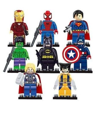 8pcs Marvel Superhelden Bausteine Mini Action Figuren Spielzeug Geschenke