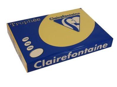 Clairefontaine Trophée colour 1206C Goldgelb 120g/ m² DIN-A4 - 250 Blatt