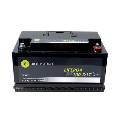 Wattstunde® Lithium 100Ah LiFePO4 Batterie LIX100D-LT (DIN)