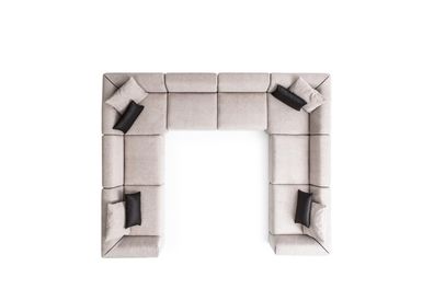 Sofa U-Form Polstersofa Couch Wohnzimmer Design Modernes Ecksofas Möbel