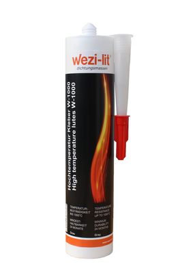 wezi-lit W-1000 Dichtungsmasse 310ml Wasserglas-Basis hitzebeständig bis 1000°