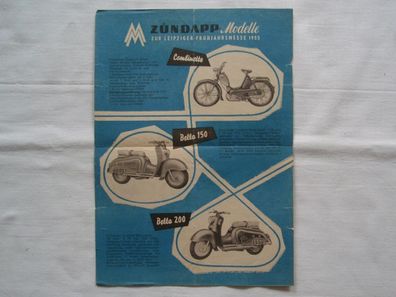 Oldtimer Fahrzeuge Zündapp Modelle Leipziger Messe 1955