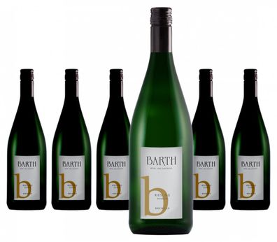 6 x Barth Riesling feinherb QbA 1,0 Liter – 2022