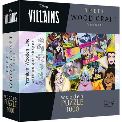 Trefl 20167 Wood Craft Villains Wiedersehen 1000 Teile Holzpuzzle