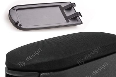 Auto Mittel Armlehne neu Abdeckung Deckel Konsole Textl Schwarz AUDI A3 8L 96-03