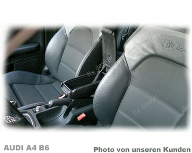 armlehne für Audi a4 b6 mittelarmlehne armrest armstütze arm lehne leder Schwarz