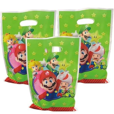 10 Partytüten * Super Mario * für Mitgebsel Kindergeburtstag Kinder Geburtstag Luigi
