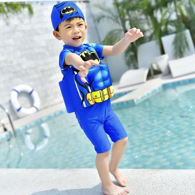 Kinder Batman Badeanzug Junge Floatsuit One-piece Bademode für Schwimmen lernen