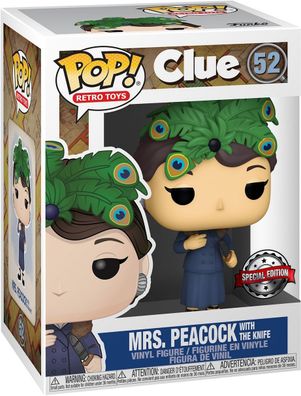 Clue - Mrs. Peacock With The Knife 52 Special Edition - Funko Pop! - Vinyl Figur