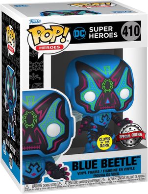 DC Super Hereos - Blue Beetle 410 Special Edition Glows - Funko Pop! - Vinyl Fig