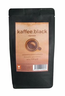 kaffee. black espresso 100 g