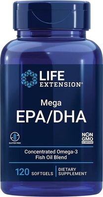 Life Extension, Mega EPA/ DHA, 120 Weichkapseln