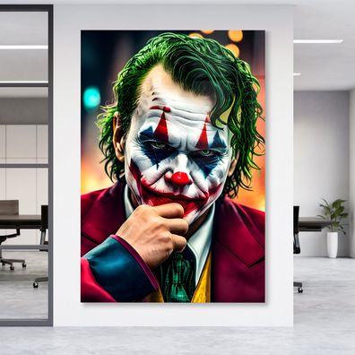 Creative Joker Batman Leinwand , Acrylglas + Aluminium , Poster Wandbild