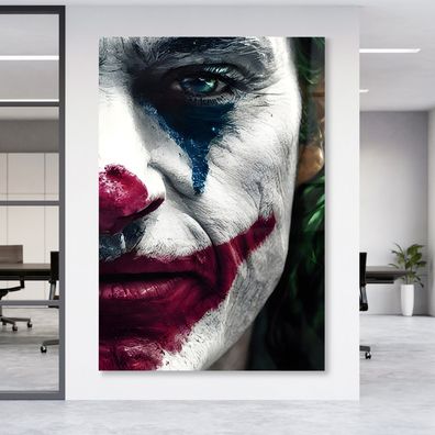 Joker Batman Creative Leinwandbild , Acrylglas + Aluminium , Poster Wandbild
