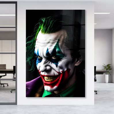 Leinwandbild Joker Batman Creative , Acrylglas + Aluminium , Poster Wandbild