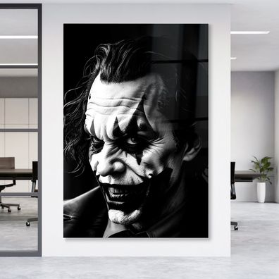 Leinwandbild Creative Joker Batman , Acrylglas + Aluminium , Poster Wandbild
