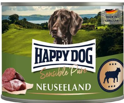 HAPPY DOG ¦ Sensible Pure - Neuseeland - Lamm pur - 6 x 800g ¦ Nassfutter