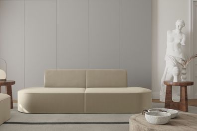 Sofa Couch Garnitur Modern Stil Zweisitzer BARRIS stoff Opera viele Farben
