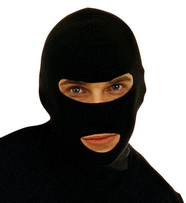 Maske schwarz Ninja Kopfbedeckung