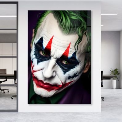 Leinwandbild Joker Batman Creative, Acrylglas + Aluminium , Poster Wandbild
