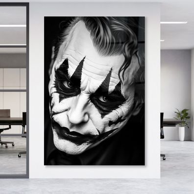 Leinwandbild Joker Batman Creative Poster , Acrylglas + Aluminium Wandbild