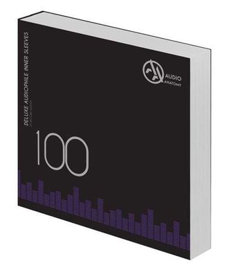 100x 12" Deluxe Audiophile Antistatic Inner Sleeves (Cream) - Audio Anatomy - (Viny