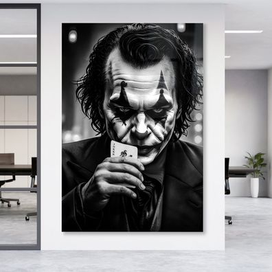 Joker Batman Leinwandbild Creative Poster , Acrylglas + Aluminium Wandbild