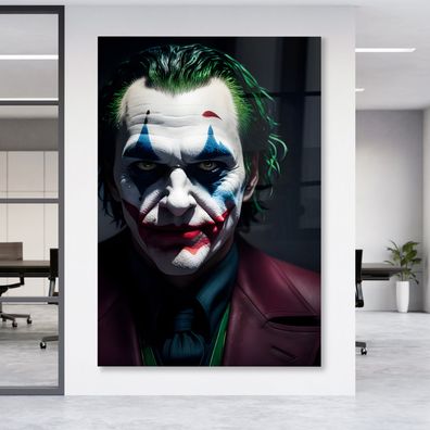 Creative Wandbild Joker Batman Leinwandbild , Acrylglas + Aluminium , Poster Deco