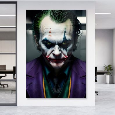 Leinwandbild Joker Batman Creative Wandbild , Poster , Acrylglas + Aluminium