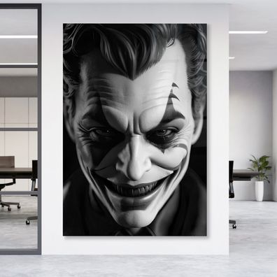 Wandbild Leinwandbild Creative Joker Batman , Poster , Acrylglas + Aluminium