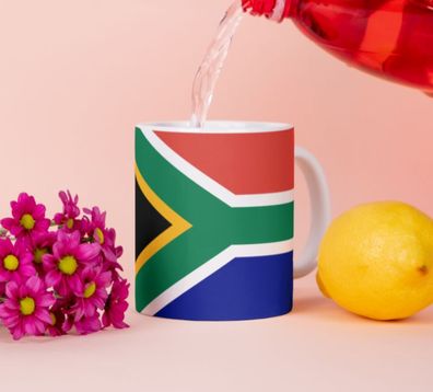 Südafrika Tasse Flagge Pot Kaffeetasse National Becher Kaffee Cup Büro Tee