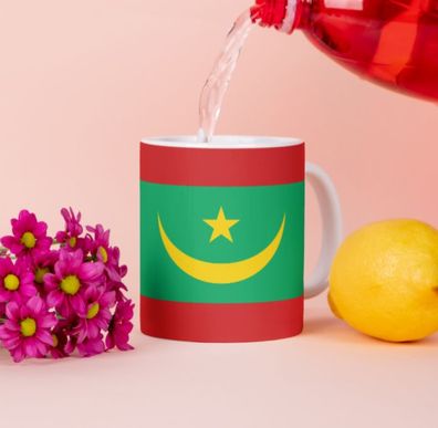 Mauretanien Tasse Flagge Pot Kaffeetasse National Becher Kaffee Cup Büro Tee