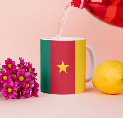 Kamerun Tasse Flagge Pot Kaffeetasse National Becher Kaffee Cup Büro Tee