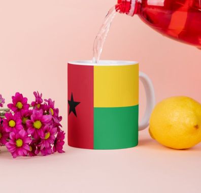 Guinea-Bissau Tasse Flagge Pot Kaffeetasse National Becher Kaffee Cup Büro Tee