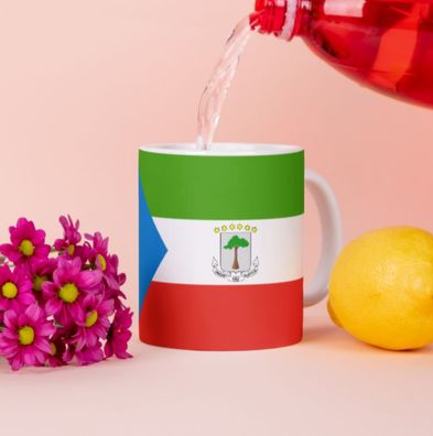 Äquatorialguinea Tasse Flagge Pot Kaffeetasse National Becher Kaffee Cup Büro