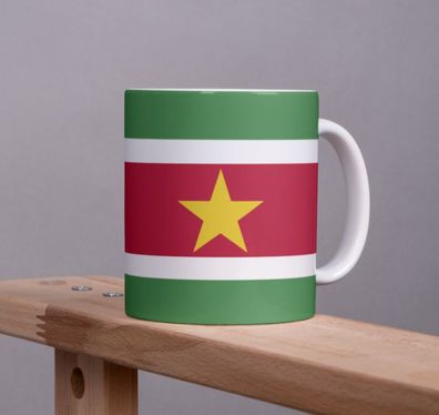 Suriname Tasse Flagge Pot Kaffeetasse National Becher Kaffee Cup Büro Tee
