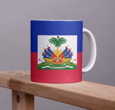 Haiti Tasse Flagge Pot Kaffeetasse National Becher Kaffee Cup Büro Tee