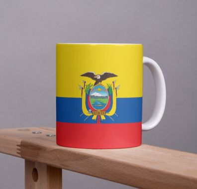 Ecuador Tasse Flagge Pot Kaffeetasse National Becher Kaffee Cup Büro Tee