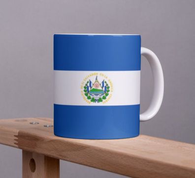 El Salvador Tasse Flagge Pot Kaffeetasse National Becher Kaffee Cup Büro Tee