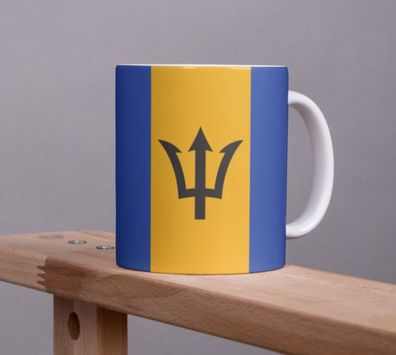 Barbados Tasse Flagge Pot Kaffeetasse National Becher Kaffee Cup Büro Tee