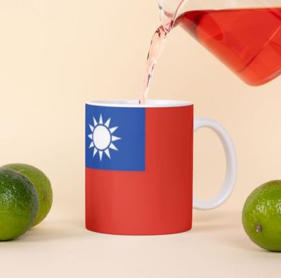 Taiwan Tasse Flagge Pot Kaffeetasse National Becher Kaffee Büro Coffeecup Tee