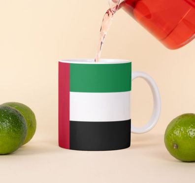 UAE Flagge Tasse Vereinigte Arabische Emirate Pot Kaffee National Becher Büro