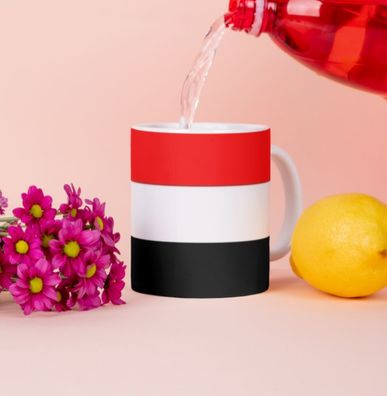 Jemen Kaffeetasse Flagge Pot Kaffee Tasse YEM Becher Coffeecup Büro Tee