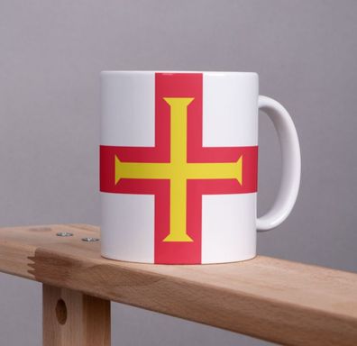 Guernsey Kaffeetasse Flagge Pot Kaffee Tasse Becher Coffeecup Büro Mug Tee