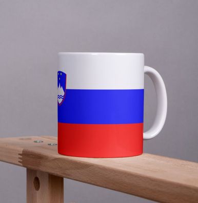 Slowenien Kaffeetasse Flagge Pot Kaffee Tasse SLO Becher Coffeecup Büro Tee