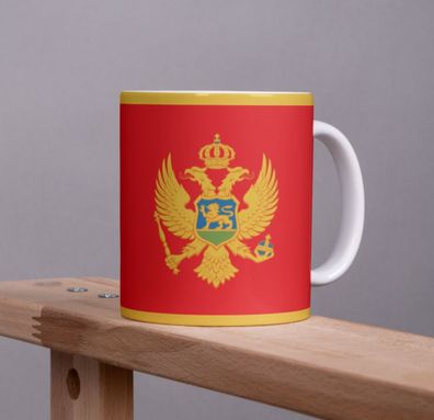 Montenegro Kaffeetasse Flagge Pot Kaffee Tasse MNE Becher Coffeecup Büro Tee