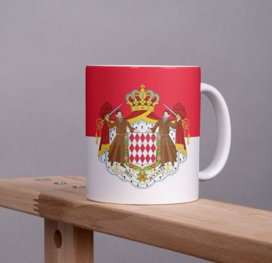 Monaco Kaffeetasse Flagge Pot Kaffee Tasse MON Becher Coffeecup Büro Tee