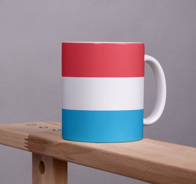 Luxemburg Kaffeetasse Flagge Pot Kaffee Tasse LUX Becher Coffeecup Büro Tee